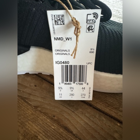 New Adidas NMD W1 Core Black Grey Cloud White (Women's) $160 - Picture 10 of 12